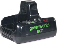 Greenworks Зарядное устройство GreenWorks G60DC10 двойное быстрой зарядки для аккумуляторов 60В (2 х 5 А)