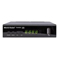 Цифровой эфирный ресивер World Vision T644D4 (DVB-T2/T/C, IPTV, USB, пластик, кнопки, дисплей)