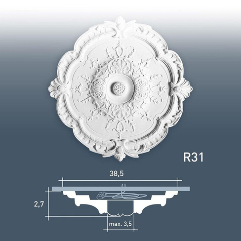 Розетка потолочная R31