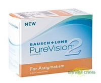 Контактные линзы Pure Vision 2 for Astigmatism 3 блистера Baush and Lomb