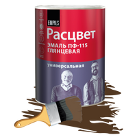 Эмаль ПФ-115 Расцвет 0.9 кг шоколадная