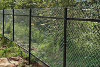 Забор из сетки рабицы 1,5 м