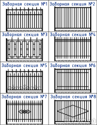 Секционный забор из профнастила