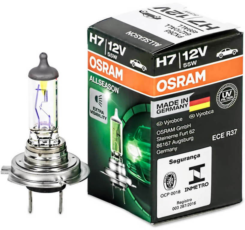 Лампа h7 12v 55w. Osram ALLSEASON h7 12v 55w 64210all. Лампы Осрам h7 ALLSEASON. Osram ALLSEASON h7 +30 55w 64210all. Osram ALLSEASON 64210all-HCB +30 h7 55w.