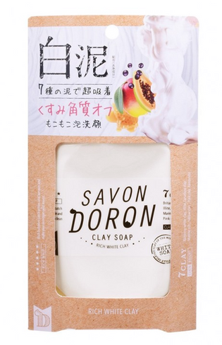 Японская пенка для умывания на основе 7 видов глин Savon Doron 110гр