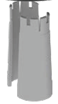Комплект изоляции ALIPAI 160 IS к ALIPAI дефлектору серый