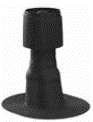 Дефлектор ALIPAI - 160/1000 скатный/пологий труба 1000 мм черный