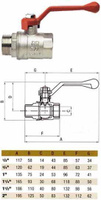 Кран шаровый 1/2 гш ручка RR370 "REMER"