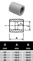 ПП Муфта D40 "EK" ECOPLASTIK