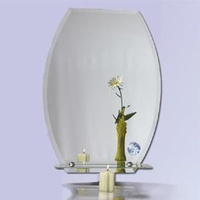 Зеркало №8 500х700 с полкой вертикальное GLASS ART