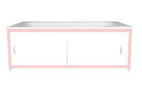 Рама для экрана 170 см розовая Ванн Бок