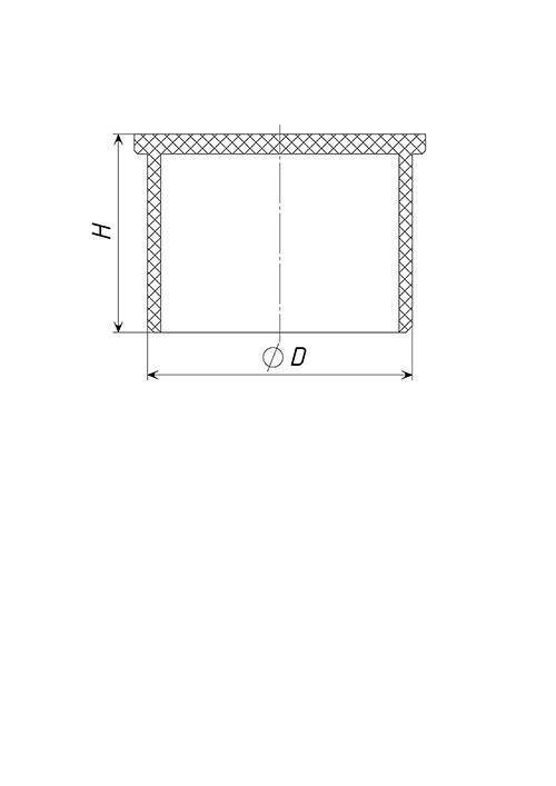 Заглушка для трубы чертеж