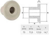 ПП Буртик D75 "EK" ECOPLASTIK