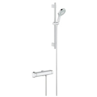 GROHTHERM Смеситель для душ. кабины терм 34281001 + штанга GROHE