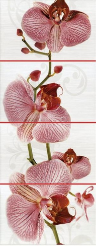 ФИОРИ орхидея Декор панно 100*40 (компл) 377087 М2 М-квадрат