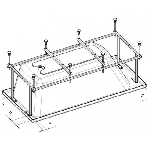 Монтажный комплект к ванне УНО ZRU9302876 "ROCA" Roca