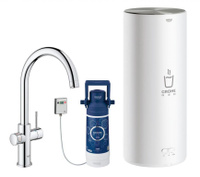 RED II DUO Смеситель для мойки 30079001+бойлер 7л. GROHE