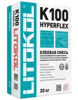 Клей для плитки Litokol Hyperflex K100 белый, 20 кг