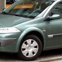 Крыло переднее левое в цвет кузова Renault Megane 2 (2002-2008) пластиковое КУЗОВИК