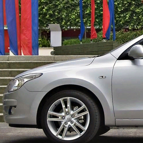 Крыло переднее левое в цвет кузова Hyundai I30 1 (2007-) КУЗОВИК
