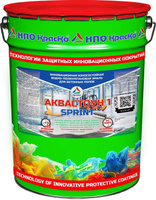 Износостойкая эмаль Аквастоун 1 SPRINT для бетонных полов без запаха