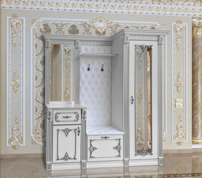 Opadiris Лаура 100 см мебель для ванной белая патина золото