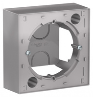 Коробка для накладного монтажа (комбинируемая) Schneider Electric (Systeme Electric) Atlas Design, алюминий
