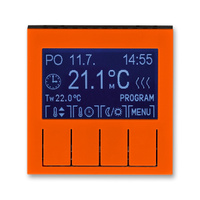 ABB Levit оранжевый / дымчатый чёрный Терморегулятор универсальный программируемый