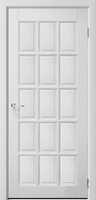 Дверь межкомнатная Английская решетка 15 ДГ Белый жемчуг, массив