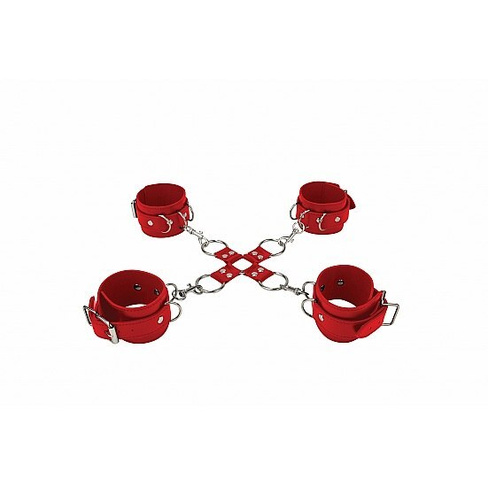 Shotsmedia Hand And Legcuffs комплект для бондажа (красный)