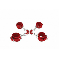 Shotsmedia Hand And Legcuffs комплект для бондажа (красный)