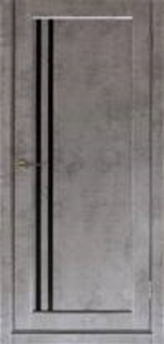 Дверь межкомнатная Тандор М-11 Бетон темный ПВХ