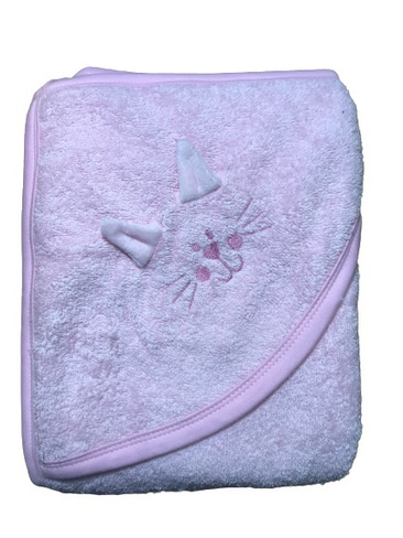 Полотенце уголок для новорожденных 85*85 розовый арт.Г09-07 Легенда
