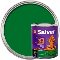 Антикоррозионная эмаль Saiver цвет зеленый 0.8 кг SAIVER Гр.-эм. по ржавч. Saiver зеленая 0.8кг