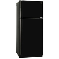 Холодильник двухкамерный Sharp SJ-XP59PGBK No Frost, черное стекло/стекло