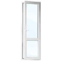 Балконная дверь ПВХ Veka одностворчатая 2130х700 мм (ВхШ) правая поворотно-откидная двухкамерный стеклопакет белый/белый