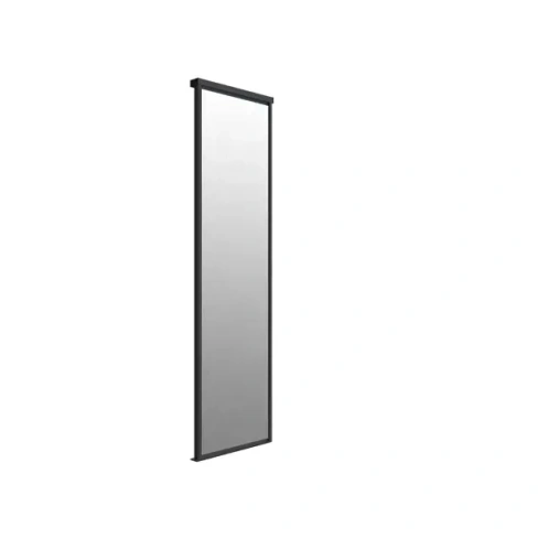 Дверь-купе 60.4x225.5 см алюминий зеркало/черный SPACEO Spaceo