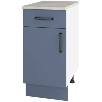 Шкаф напольный с ящиком Нокса 40х86х56 см ДСП цвет голубой Без бренда