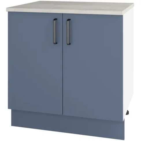Шкаф напольный Нокса 80х86х56 см ДСП цвет голубой Без бренда