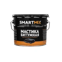 Мастика гидроизоляционная Smartmix Битумная для фундамента 3 кг SMARTMIX None