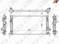 Радиатор MAZDA 3 1.4/1.6/1.6D/2.0/2.0D 03-09/FORD FOCUS II/C-MAX 1.4/1.6/1.6D/1.8/1.8TD/2.0/2 (пласт SAT