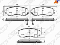Колодки тормозные перед HONDA CR-V RЕ4/HAVAL Fx7 18- SAT