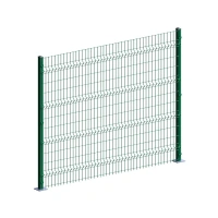 3D панель Medium для забора оцинкованная сталь зеленый GRAND LINE