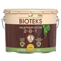 Средство деревозащитное TEKC Bioteks 2-в-1 9л сосна, арт.700008183
