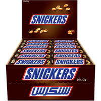 Сникерс батончик Snack, 32 г, 36 шт. в уп. Snickers