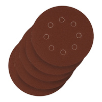 Круг абразивный на ворсовой подложке под "липучку", перфорированный, P 150, 125 мм, 5 шт Сибртех СИБРТЕХ