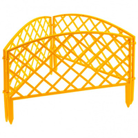 Забор декоративный "Сетка", 24 х 320 см, желтый, Россия, Palisad PALISAD