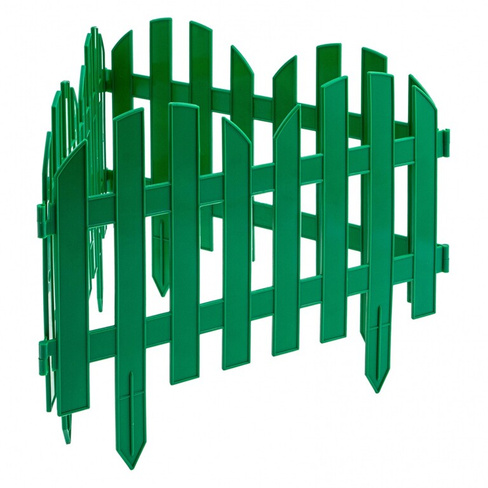 Забор декоративный "Романтика", 28 х 300 см, зеленый, Россия, Palisad PALISAD
