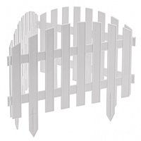 Забор декоративный "Винтаж", 28 х 300 см, белый, Россия, Palisad PALISAD