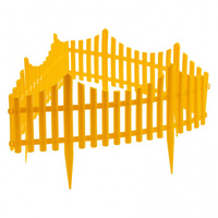 Забор декоративный "Гибкий", 24 х 300 см, желтый, Россия, Palisad PALISAD